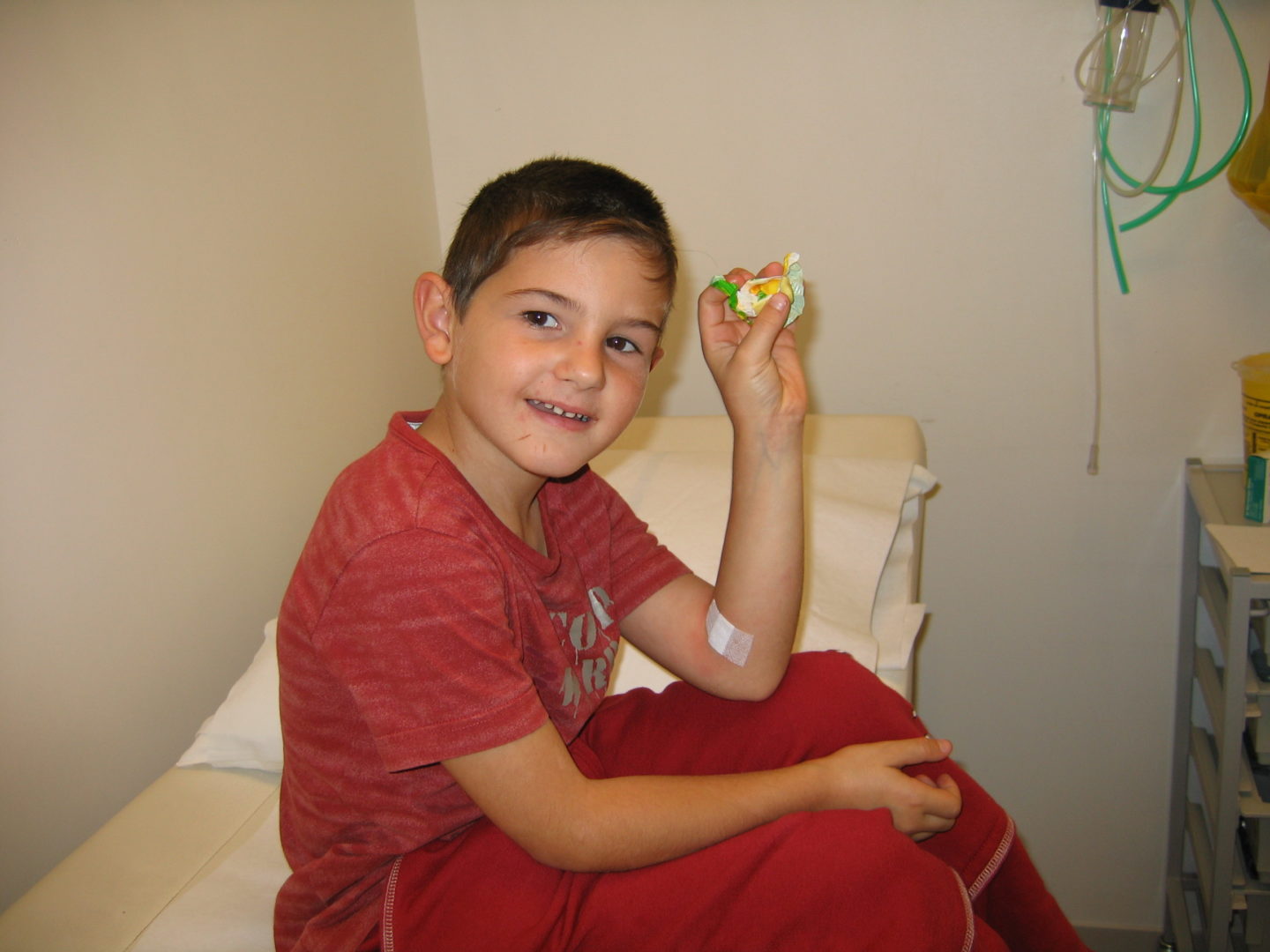 Enfant à l'hôpital